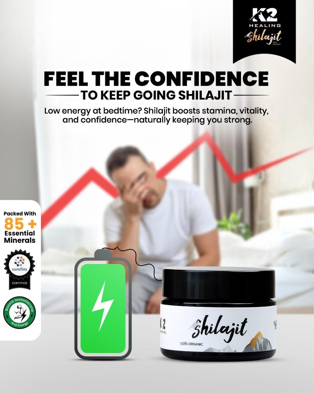 Organic Himalayan Shilajit 50 Gram Resin Authentic k2 shilajit Lab Tested