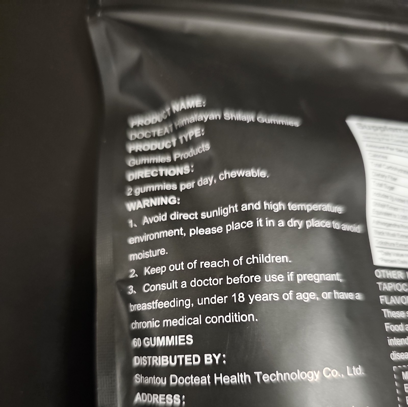 VivoNu Himalayan Shilajit Gummies Ashwagandha Gokshura Fulvic 85+ Minerals