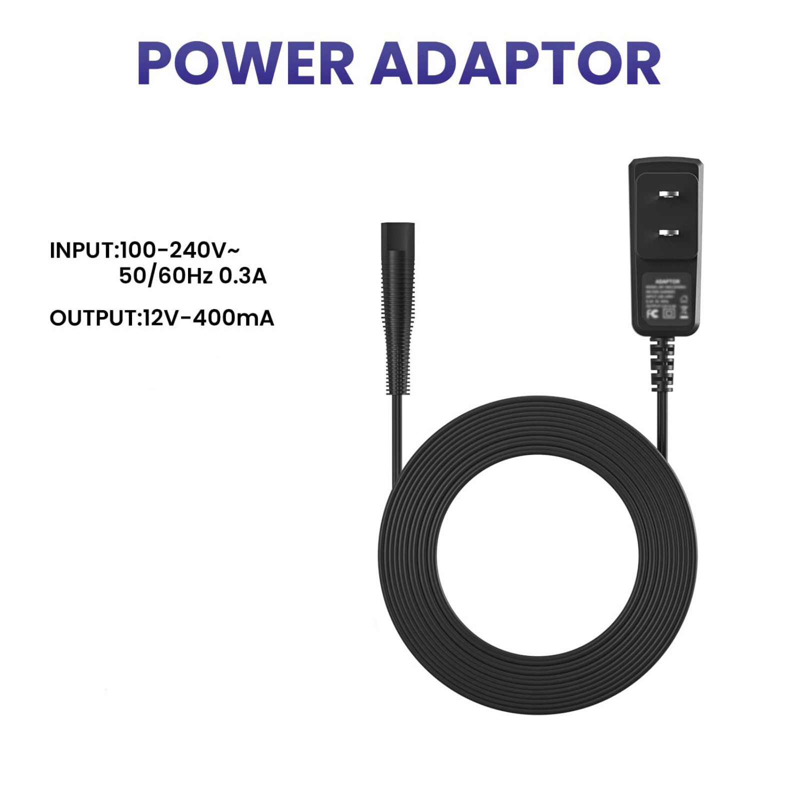 100-240V~0.3A 50/60HZ Input Wall Charger Cord For Braun Shaver Power Supply