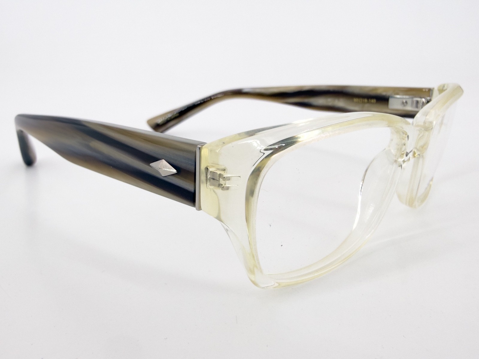 NOS Sama Arte-3 Eyeglasses FRAMES 50[]18-140 CRY/HRN Crystal Brown Horn M053