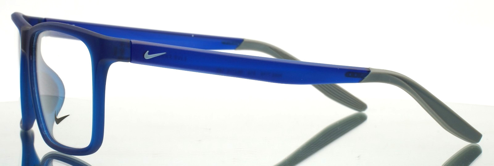 NIKE 7116 413 Matte Navy Grey Mens Rectangle Full Rim Eyeglasses 56-15-140 B:38