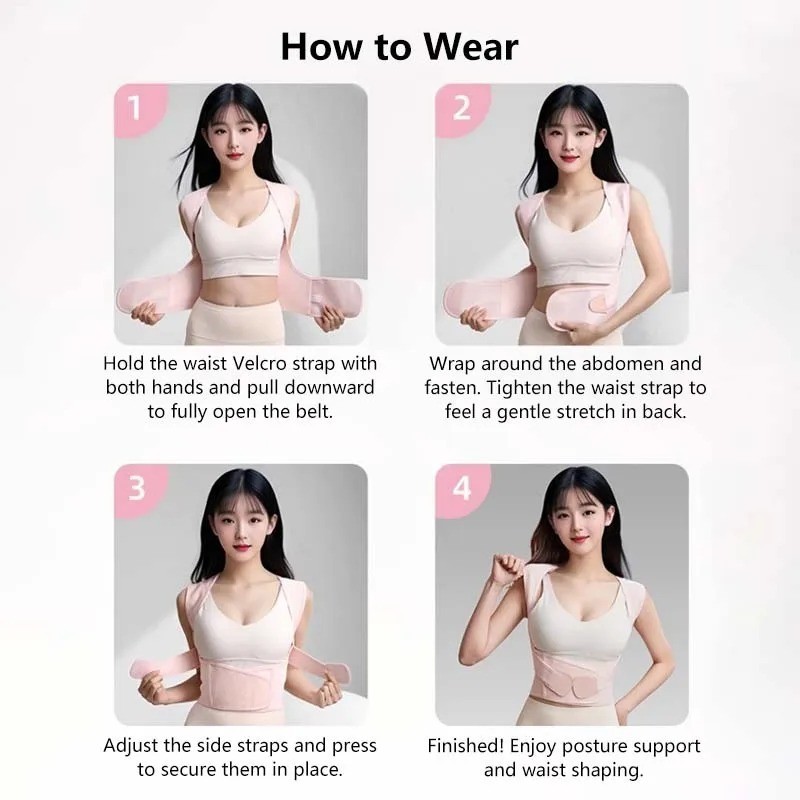 Back Brace Posture Corrector Women Men Shoulder Straightener Adjustable Support