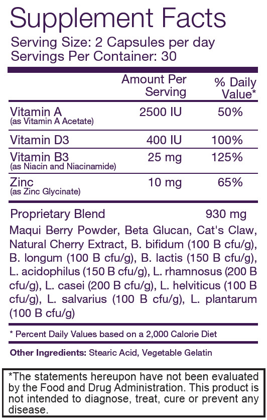 BHIP Purple Caps Xtreme with Wellmune Capsules Immune Booster Support and Health