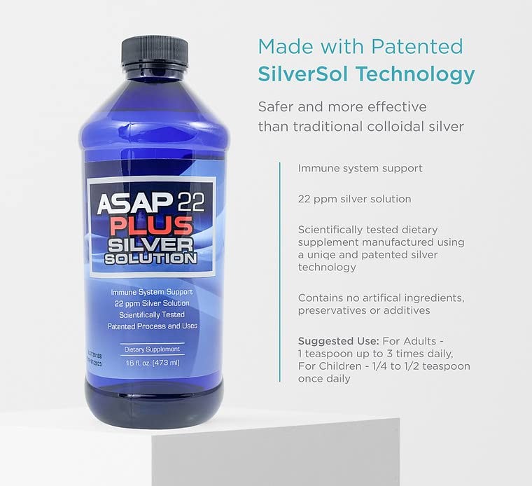 American Biotech Labs – ASAP 22 Plus Silver Solution – Immune System Support,…