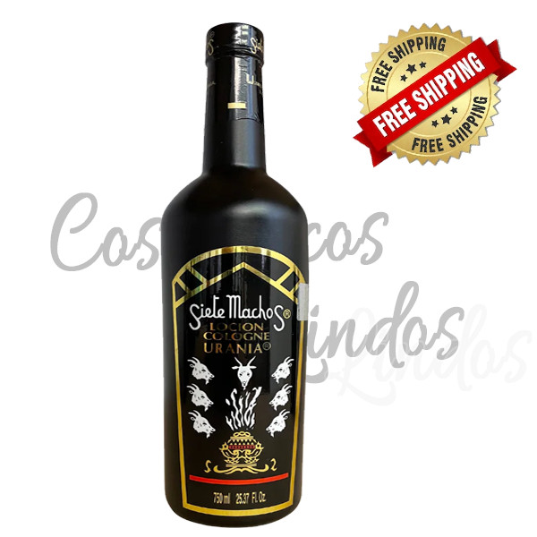 Siete Machos Cologne, Made in Mexico by Urania / 750 mL, 25.37 FL OZ.
