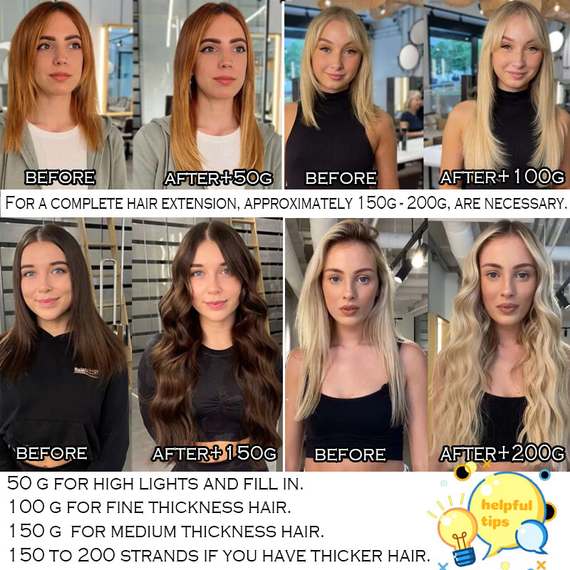 1g Hair Extensions Pre Bonded U Tip Nail Hair Keratin 100% Real Remy Human Hair