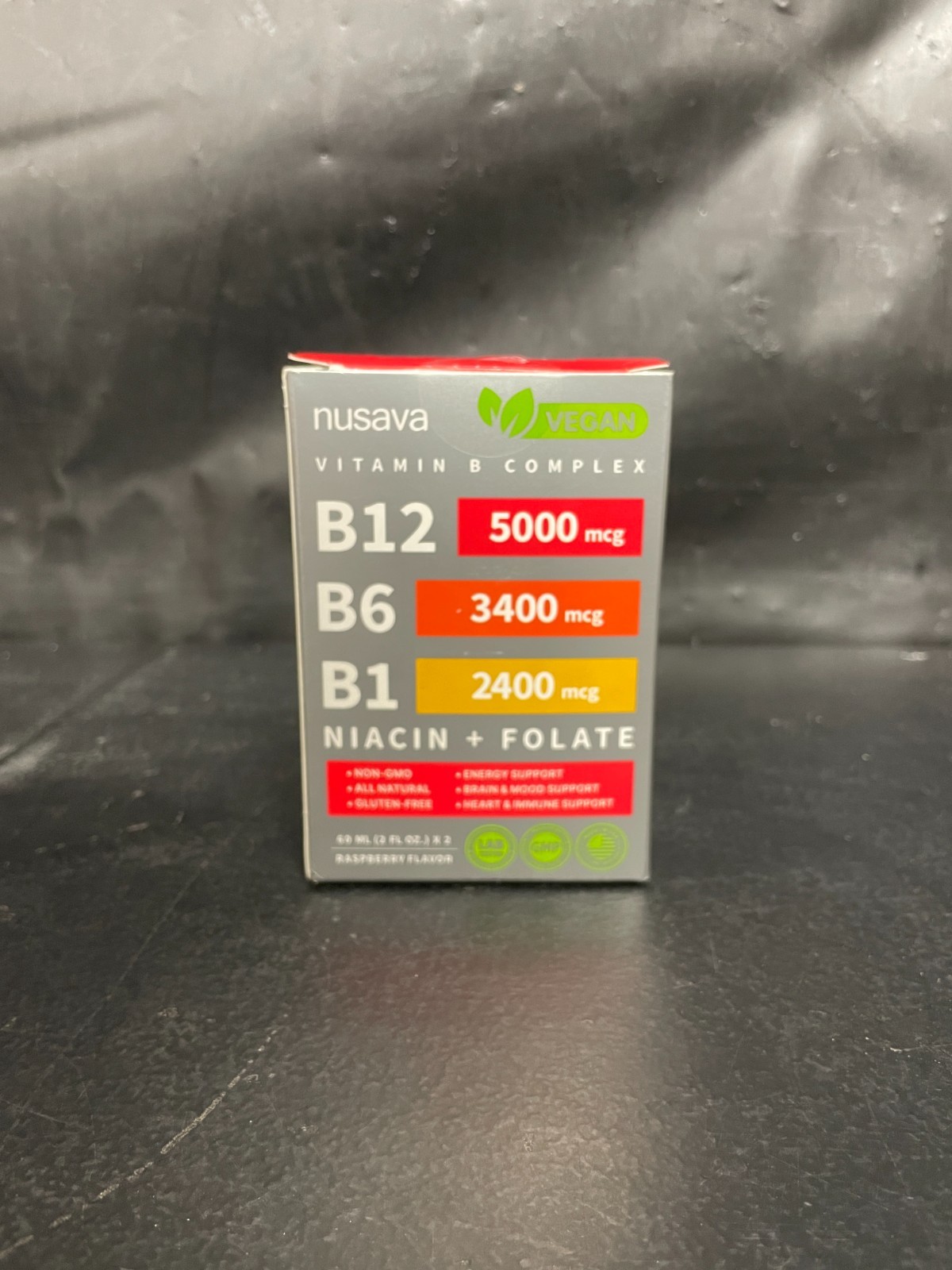 Nusava Vitamin B complex – B 12, B 6 & B 1 + Niacin & Folate – Double pack
