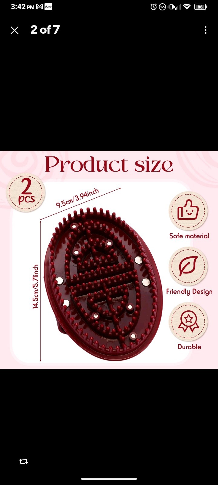 2 Pcs Meridian Massage Brush Magnetic Full Body Meridian Brush Beauty Salon Mass