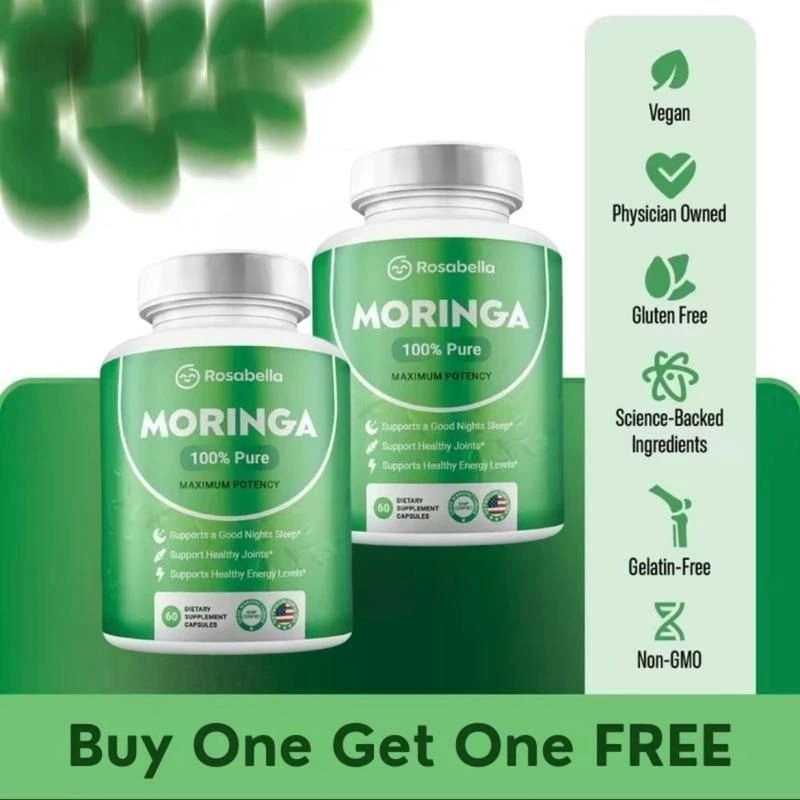 Rosabella Moringa+ – 2-Pack (120 Caps) – Superfood Support