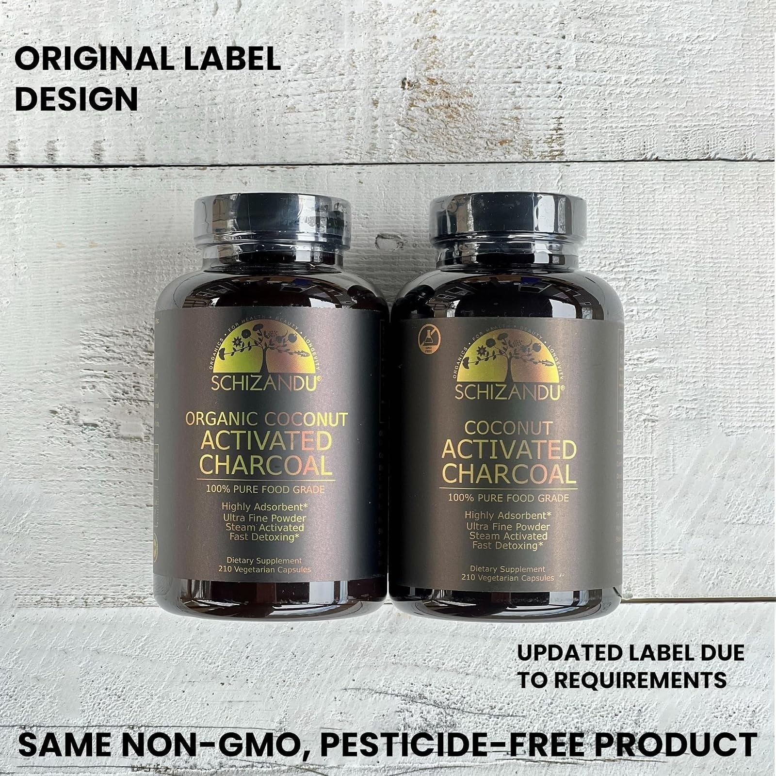 Schizandu Activated Charcoal Powder Capsules – Detox & Teeth Whitening