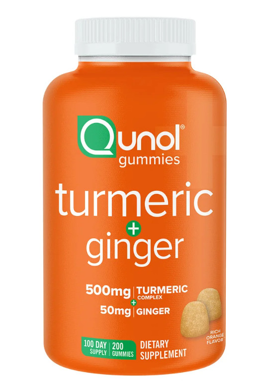 2-Pack Qunol Turmeric Plus Ginger, 200 Gummies