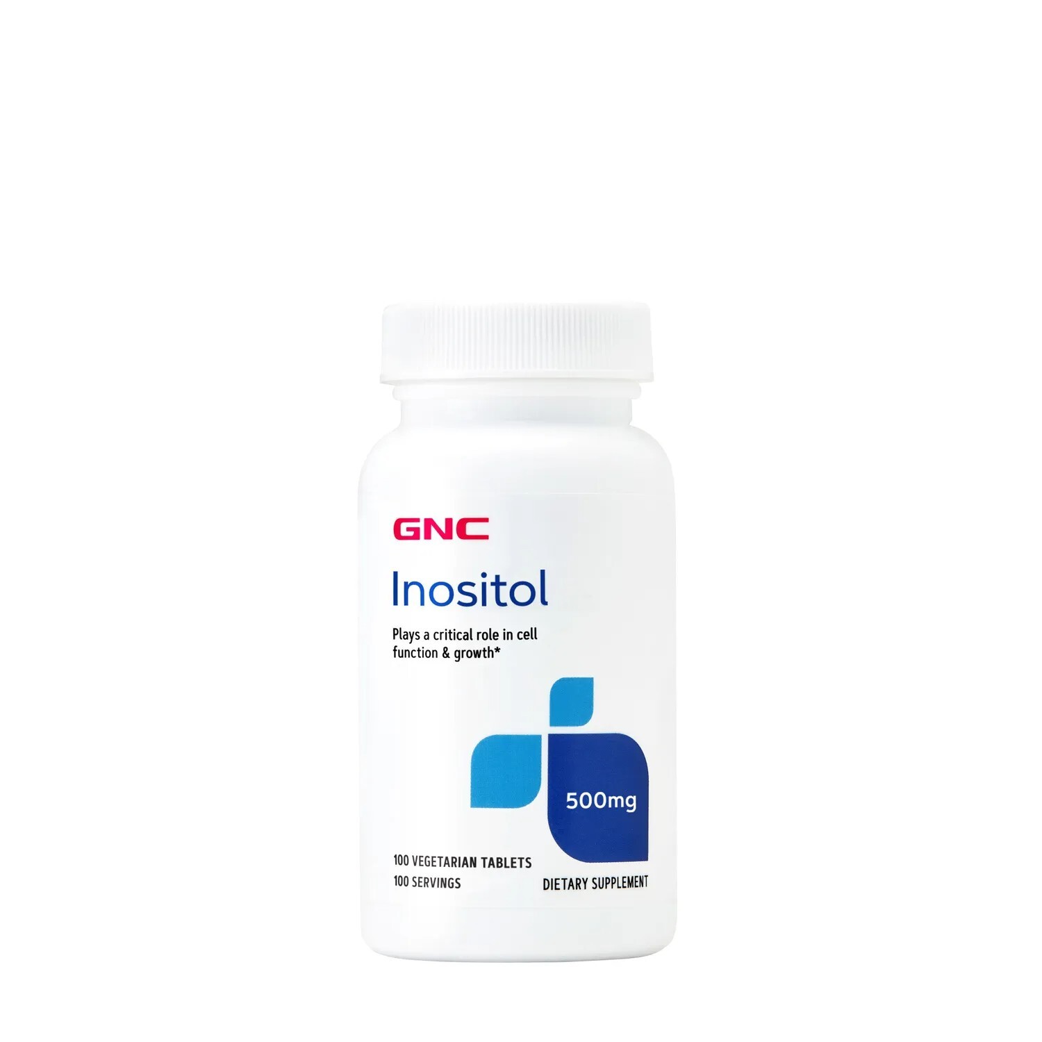 GNC Inositol 500 MG 100 Vegetarian Tablets Expires 07/26