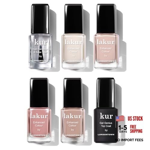 LONDONTOWN The Sophisticate Collection – Full Manicure Nail Polish Kit with