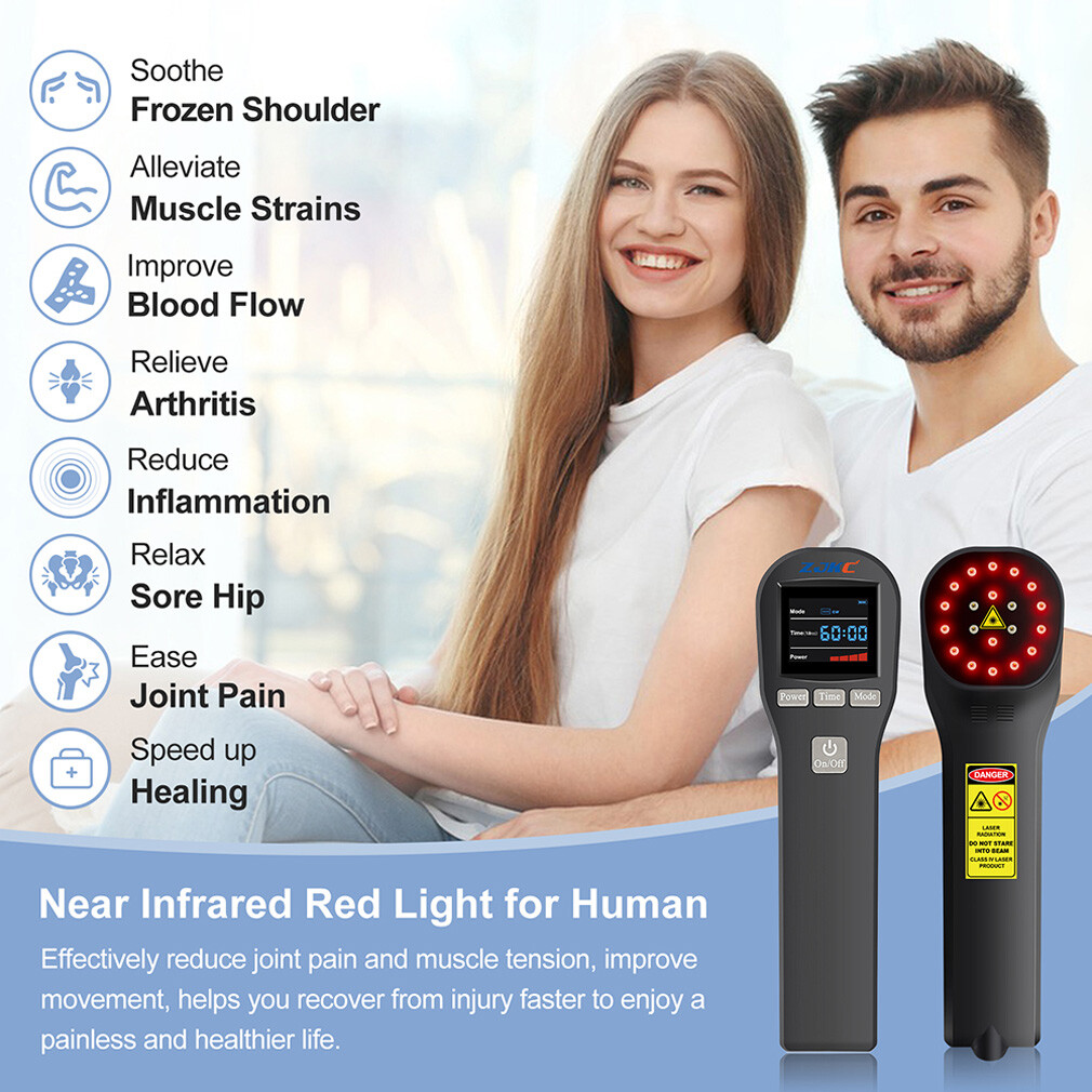 880mW Class 4/3b Cold Level Laser Therapy Infrared Light Treatment Pain Relief