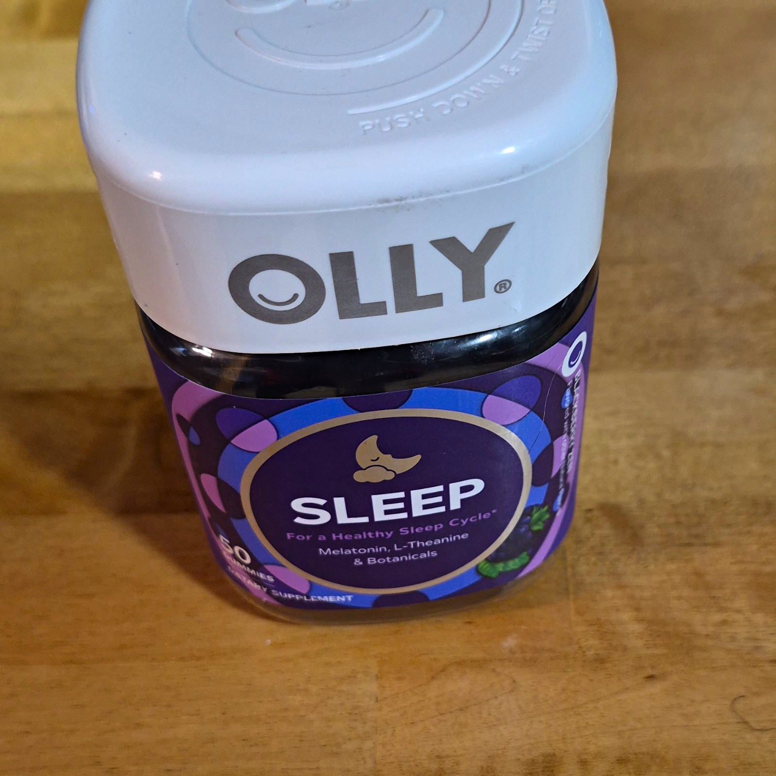 OLLY Sleep Melatonin 3mg L-Theanine Gummies 50 ct Gluten-Free NSF