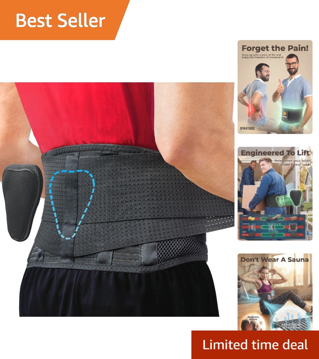 Immediate Relief Back Brace for Lower Back Pain & Support