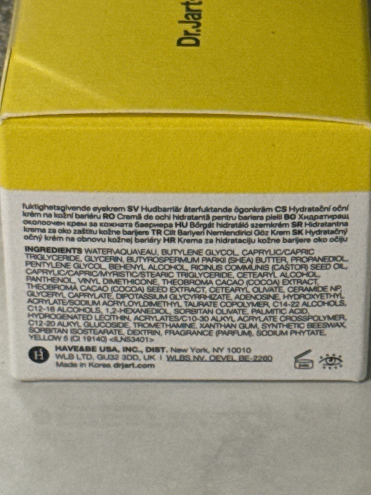 Dr. Jart+ Ceramidin Skin Barrier Moisturizing Eye Cream