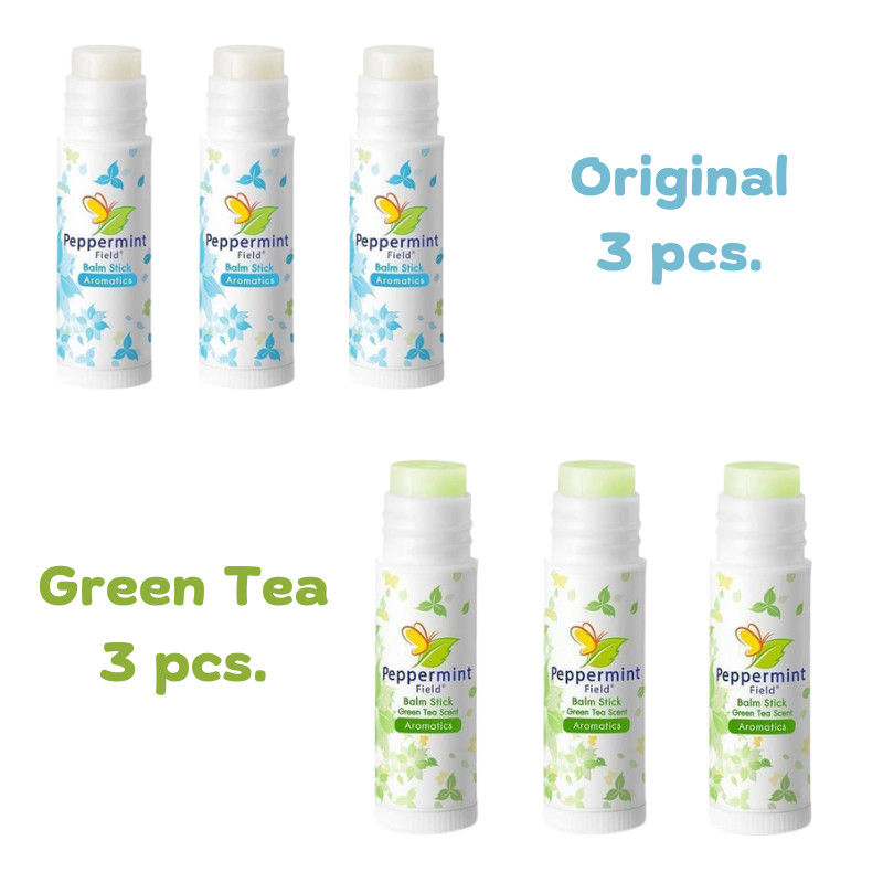 6x6g Peppermint Field Stick Mask Aromatic herbs insect bites cold nasal fresh