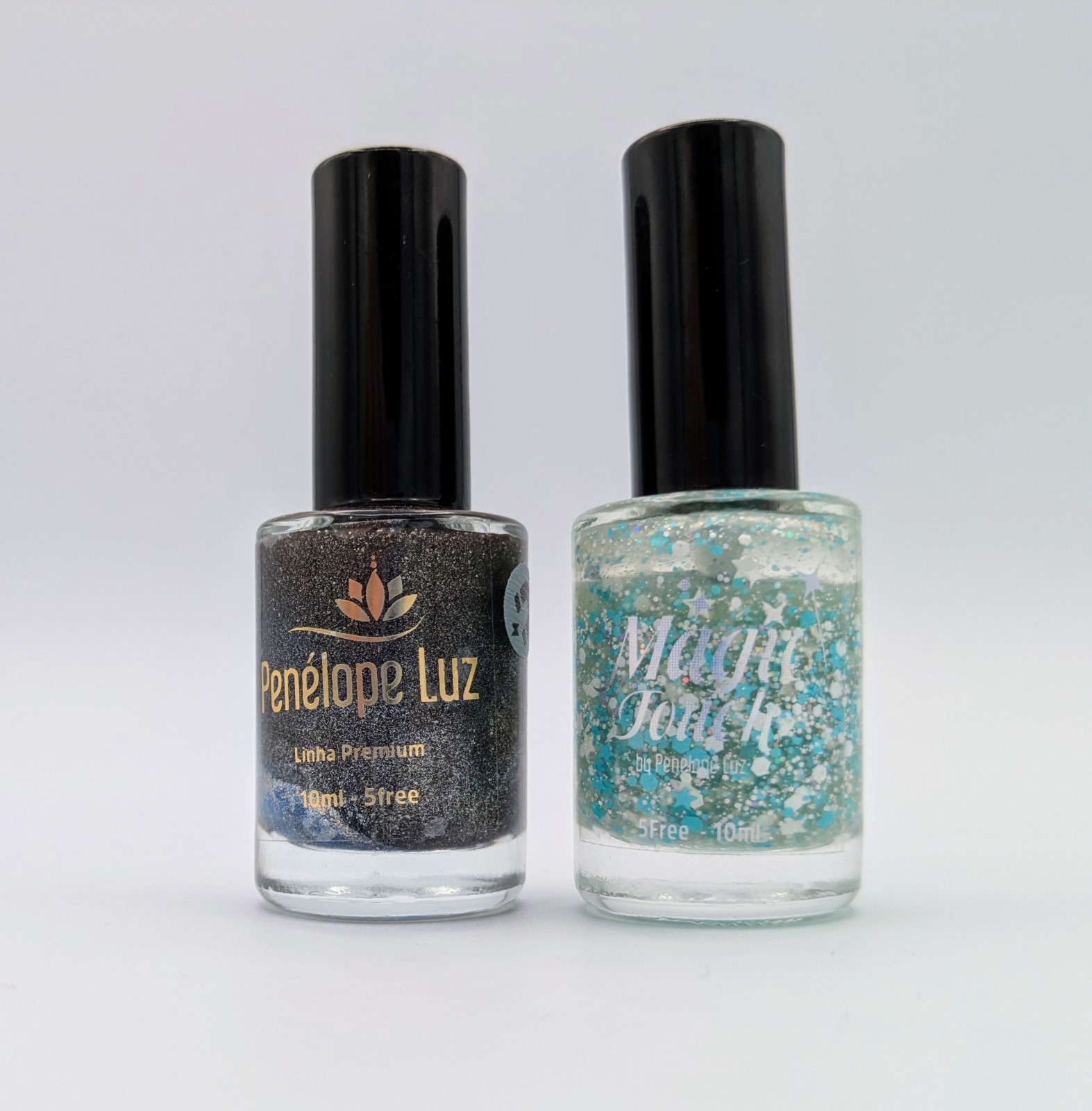 Penelope Luz Nail Polish Set of 2 (Looking Stars, Unknown Name) Used for Swatch