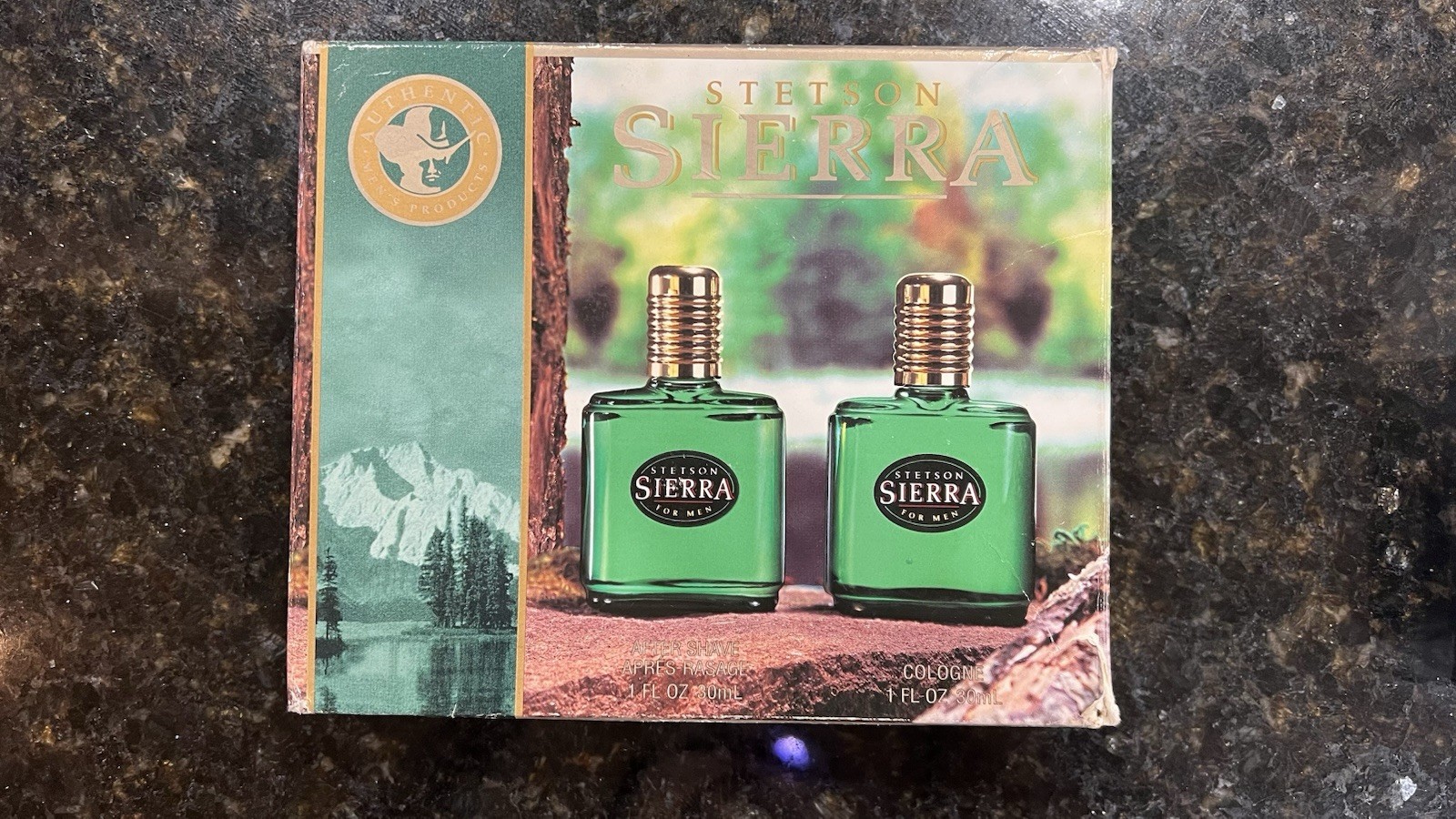 VTG Stetson Sierra men’s cologne /aftershave by Coty 1oz Green Woods Sage Citrus