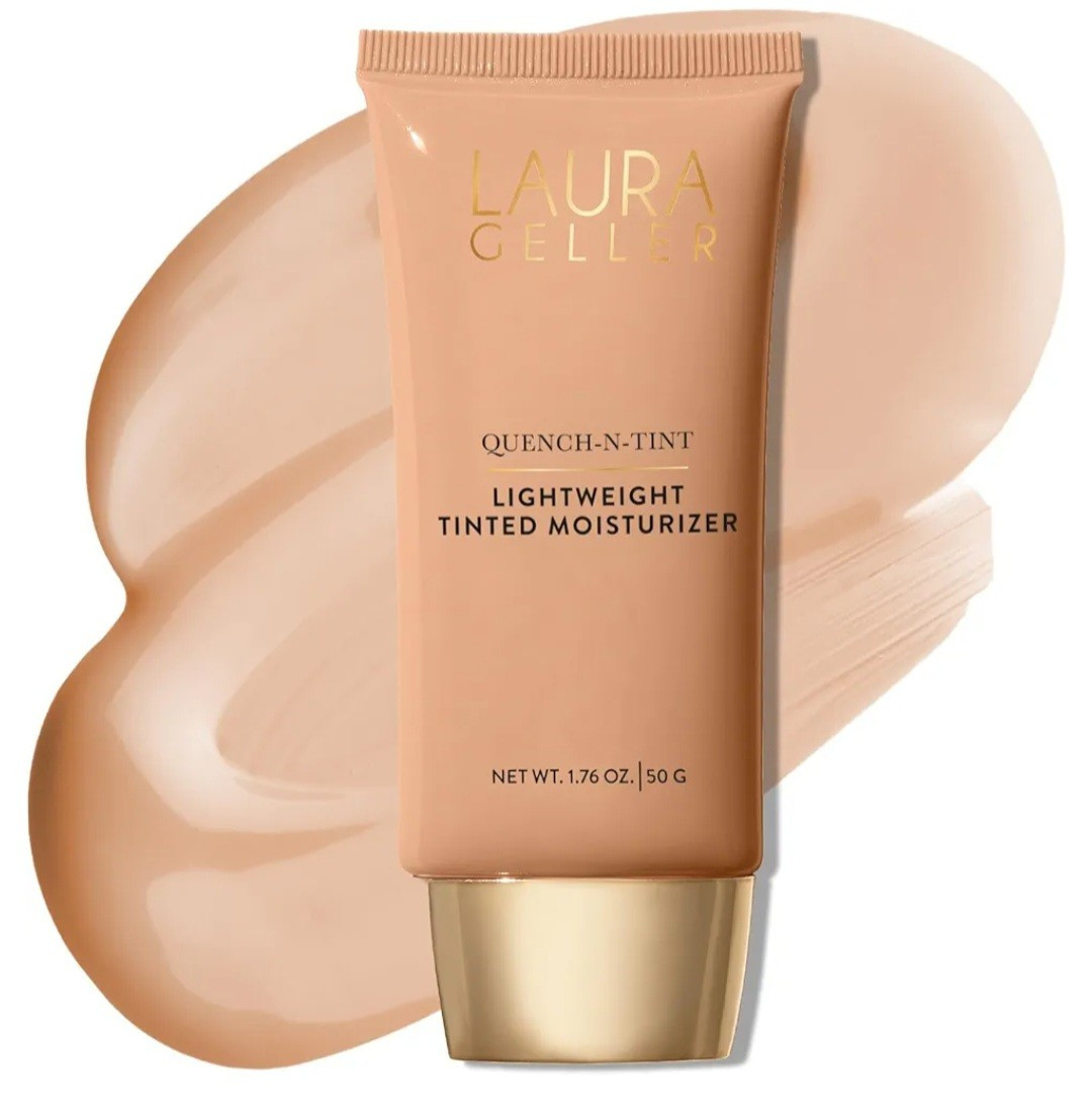 Laura Geller Quench-n-Tint Hydrating Foundation Light/Medium Sheer-1.7oz NO BOX