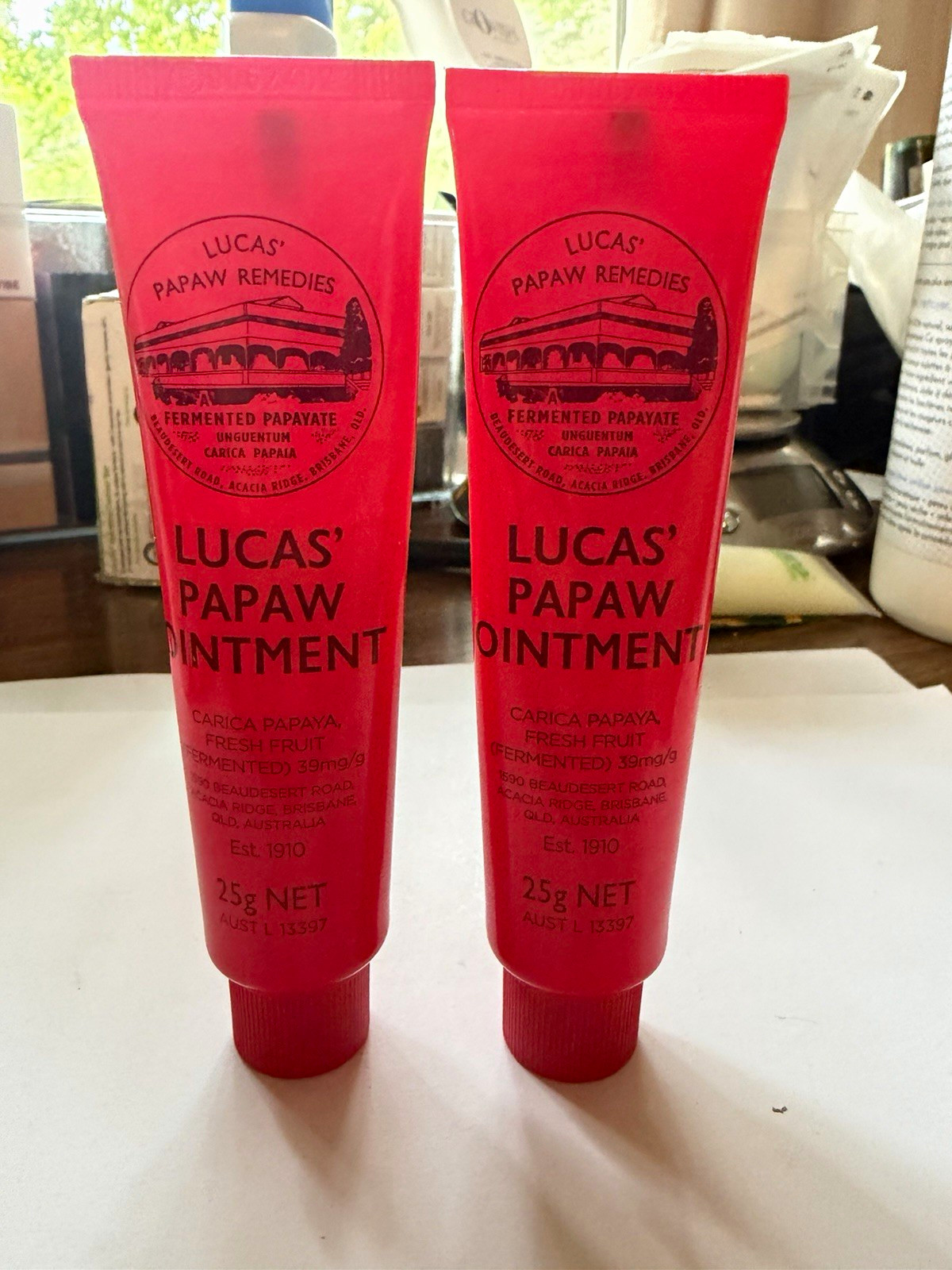 Lucas’ Papaw Remedies Papaw Ointment 25g Tube, Fermented Papaya 2-Pack