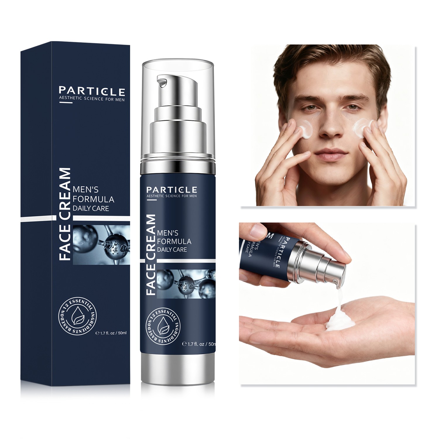 Particle Face Cream For Men 6 In 1 Anti Aging Cream Fights Eye Bags Dark Spots🔥