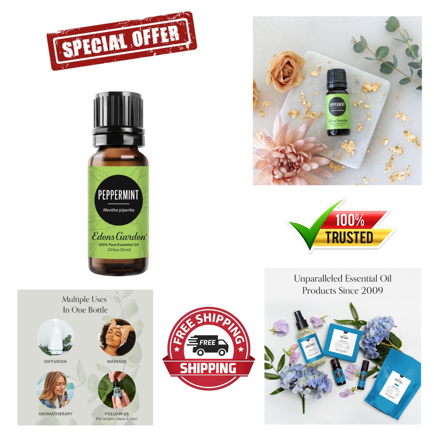 Undiluted 10ml Peppermint Essential Oil – Revitalizing Aroma for Home and Body