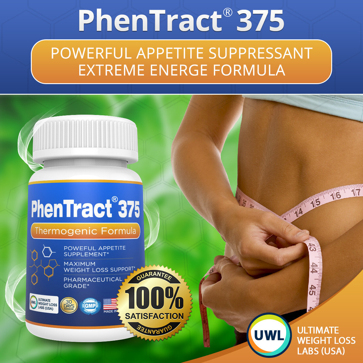 Adipex P Alt Energy Charge Fat Burner PhenTract375® Strong Rapid Burner 2 PK