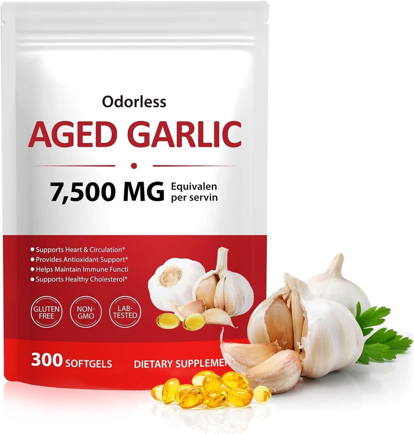 Aged Garlic Extract 7500mg – Advanced Heart & Immune Support! ✨🧄