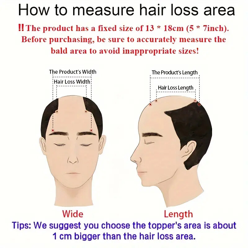Men Human Hair Toupee Ultra Thin Skin PU Hairpiece Hair System Short Buzz Cut US