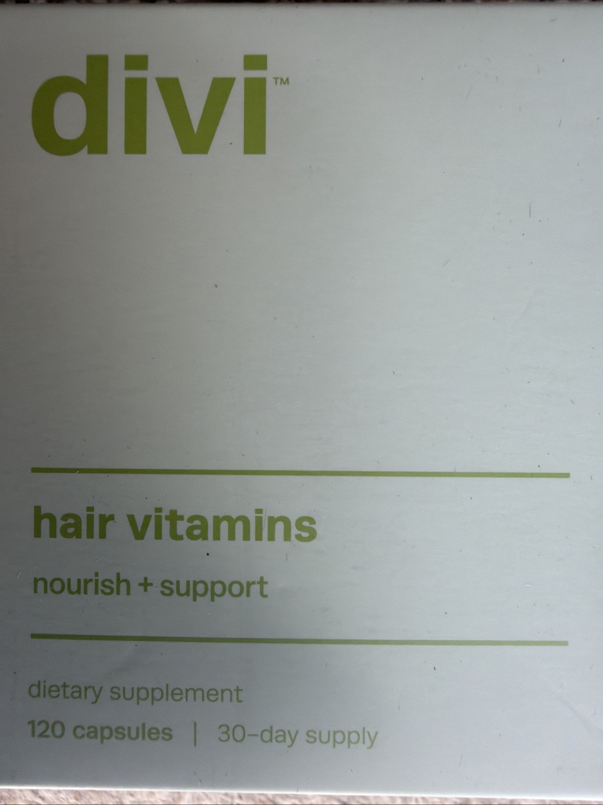 Divi Hair Growth Supplement for Men and Women 120 capsules Exp: 07/2026