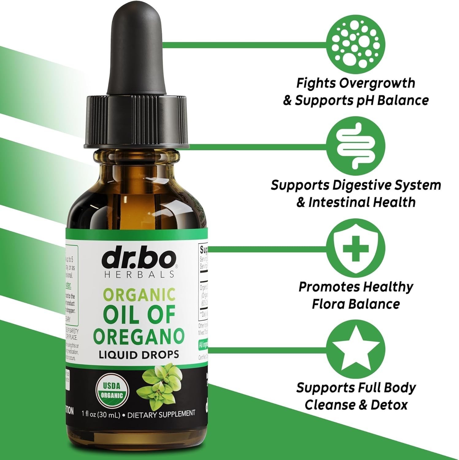 Oregano Oil Organic Liquid Drops-6 Month Supply Organic of Oregano Drops Liquid