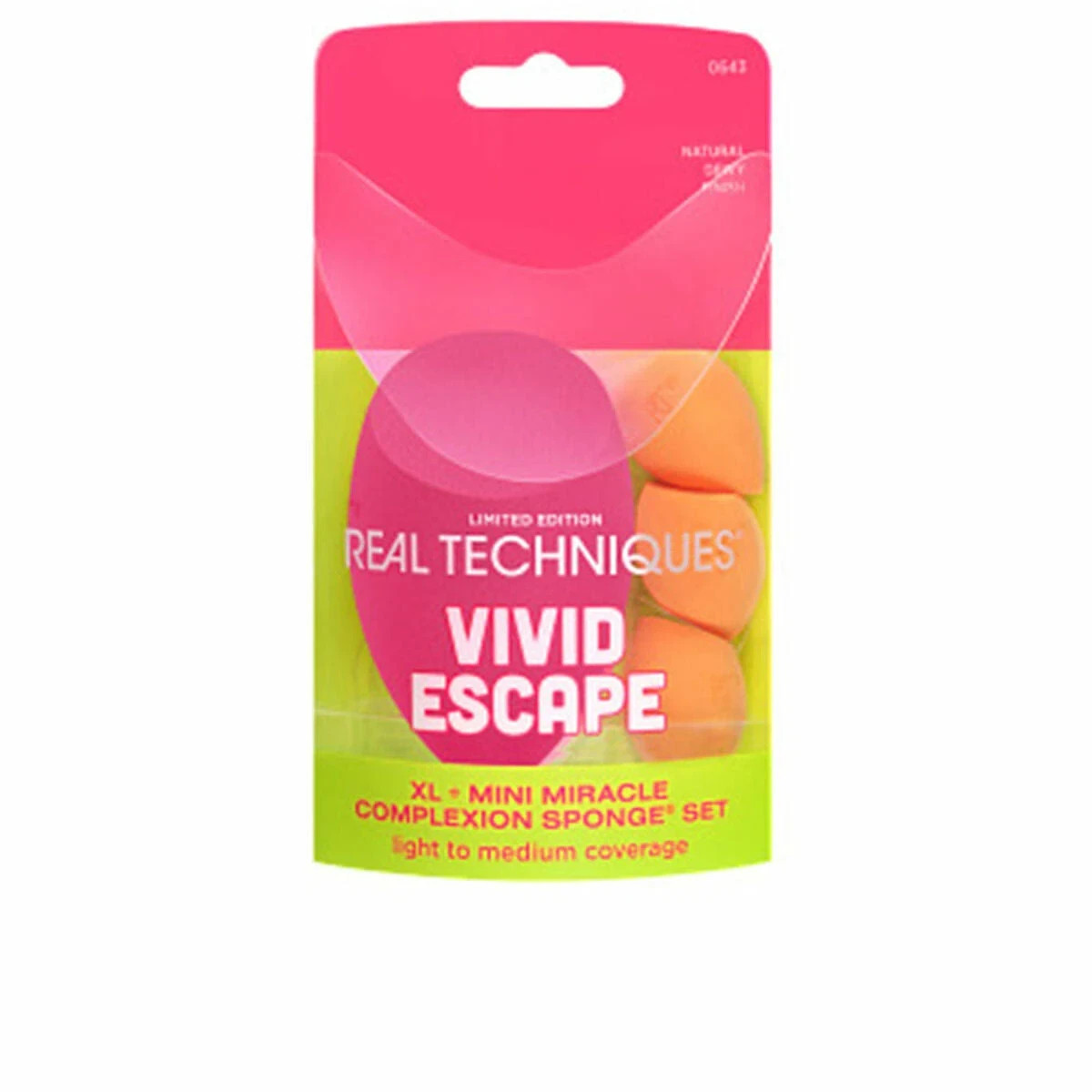 Real Techniques Vivid Escape Xl + Mini Miracle Complexion Sponge Set AUTHENTIC