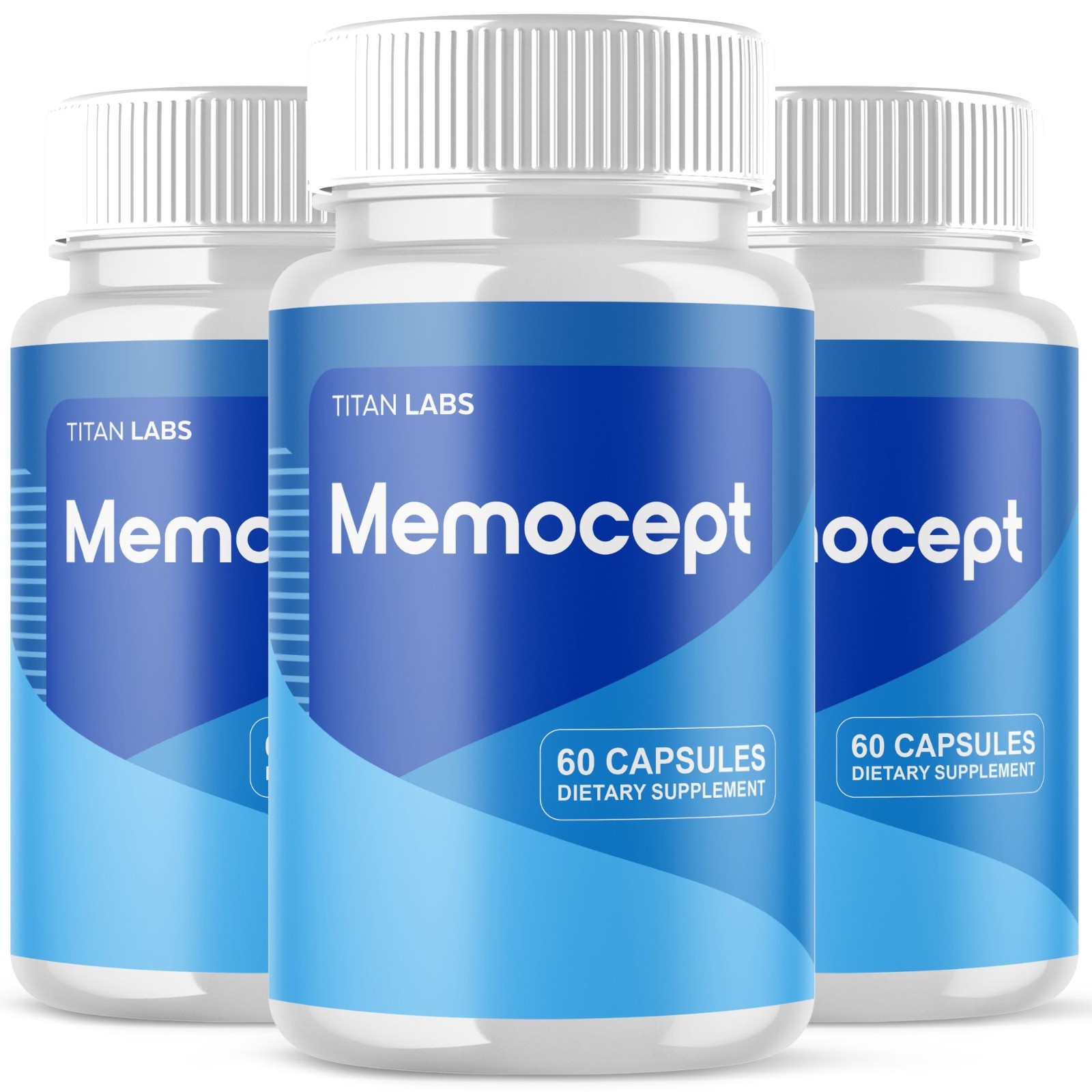 (3 Pack) Memocept Nootropic Natural Formula Brain Supplement Memo Cept 180 Caps