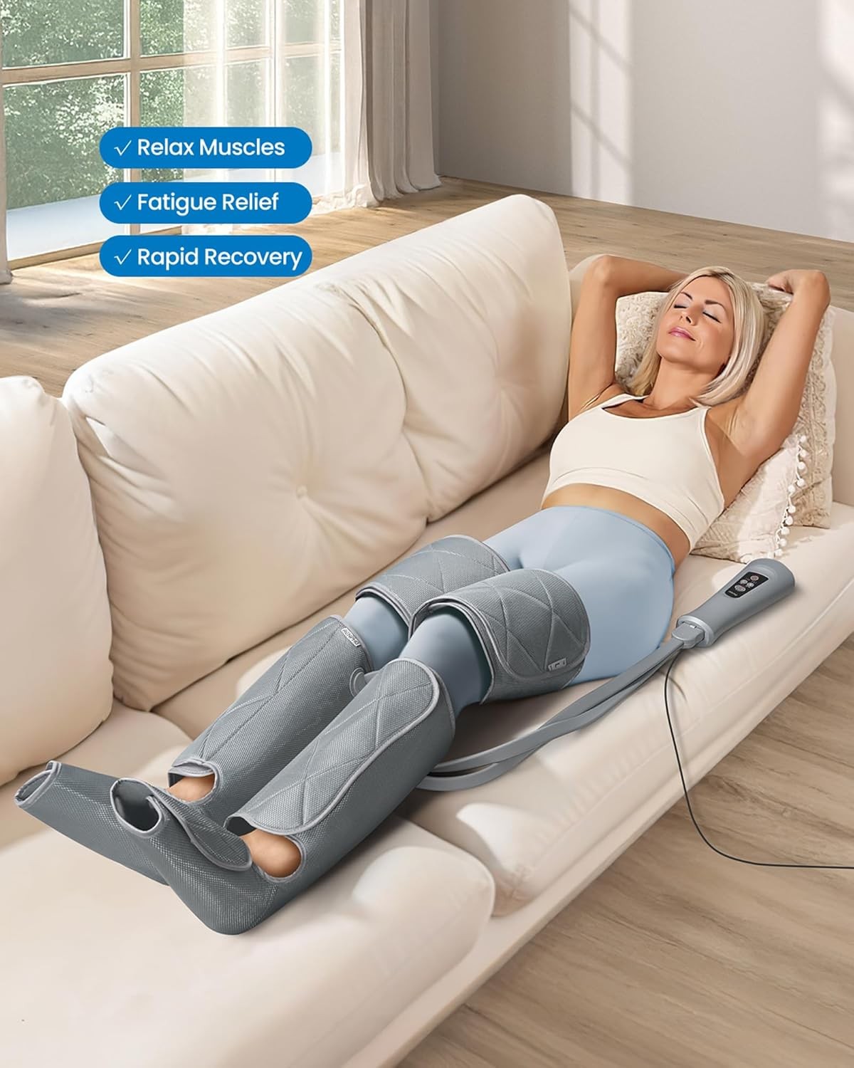 RENPHO Leg Massager FSA HSA Eligible, Compression Boots for Pain Relief Recovery
