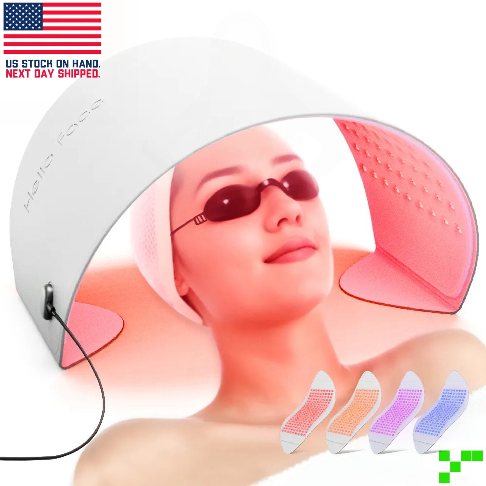 Red Light Therapy for Face 720 LED Mask Device 30.8″x 11.8″ Large Neck Body Skin