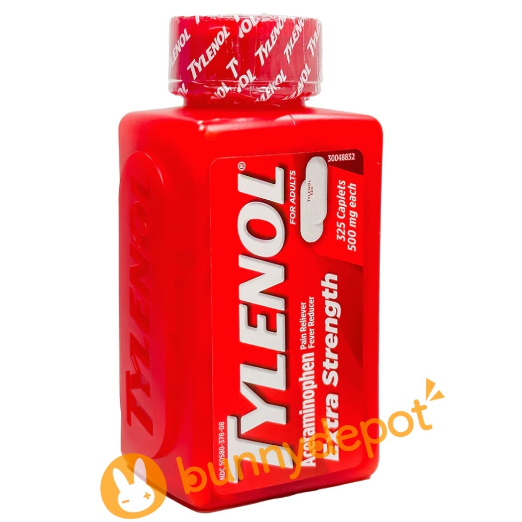 Tylenol Extra Strength Acetaminophen, 500mg (325 Caplets) Exp 2026