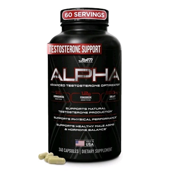 Alpha JYM X Advanced Hormone Optimization, Vitality 240 Caps exp 01/2028
