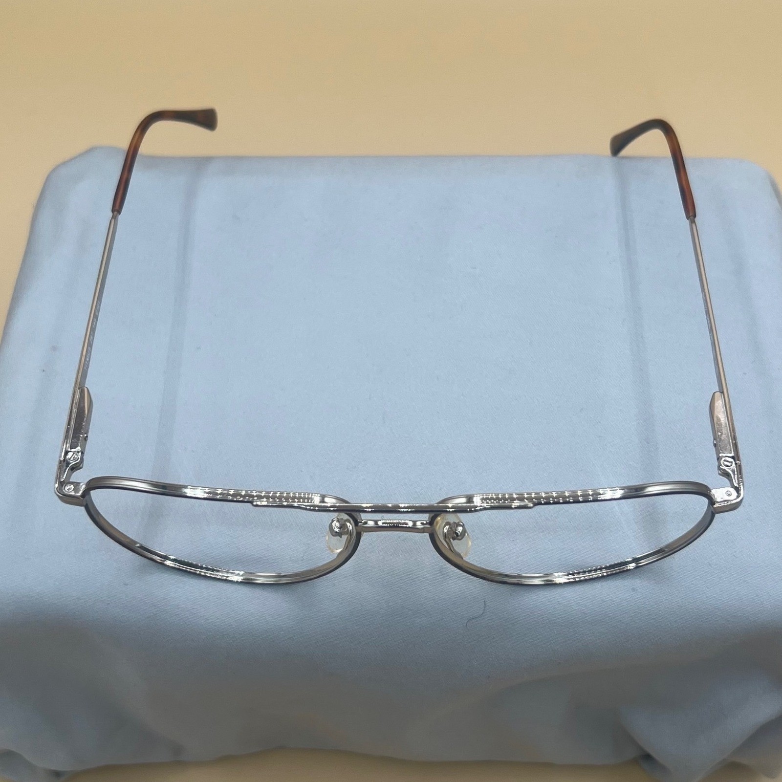 Titmus BC102 DMB Z87 Aviator Eyeglasses Silver Tortoise 60-15-145 Vintage Style