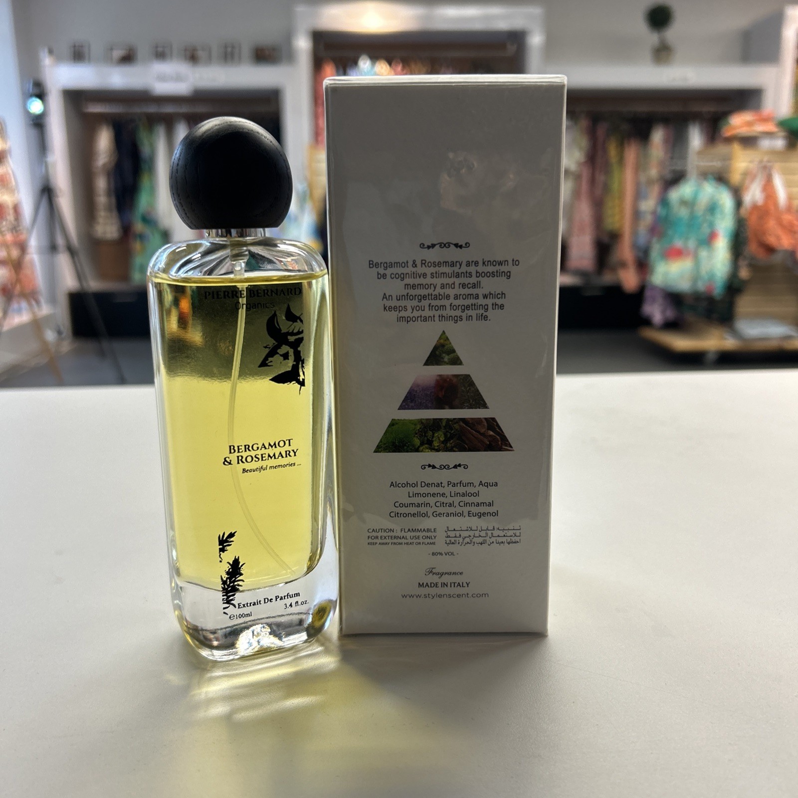 Bergamot & Rose Mary By Pierre Bernard Organics Extract De Perfum 3.4 Fl.oz