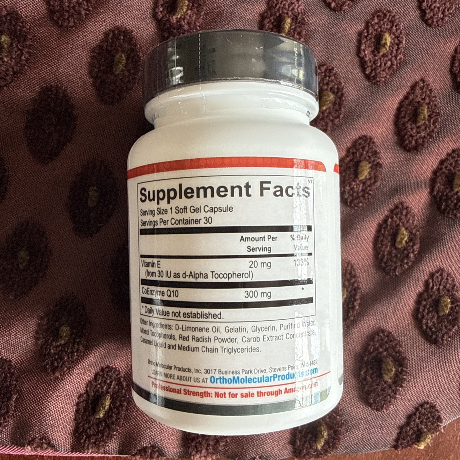 CoQ-10 300 mg-30 Capsules -Ortho Molecular