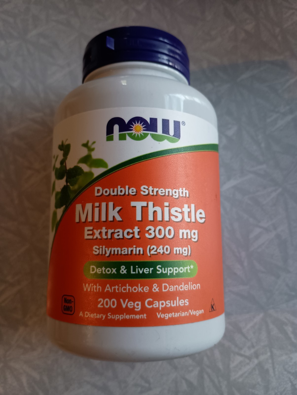 NOW Foods Double Strength Milk Thistle Extract 300 mg 200 Veg Caps Exp 07/2028