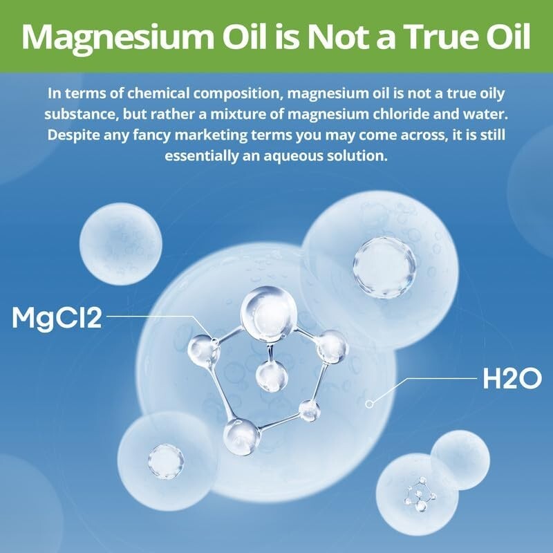 100% Pure Magnesium Oil Spray 8 fl oz – Quick Absorbing Muscle & Joint Relief ..