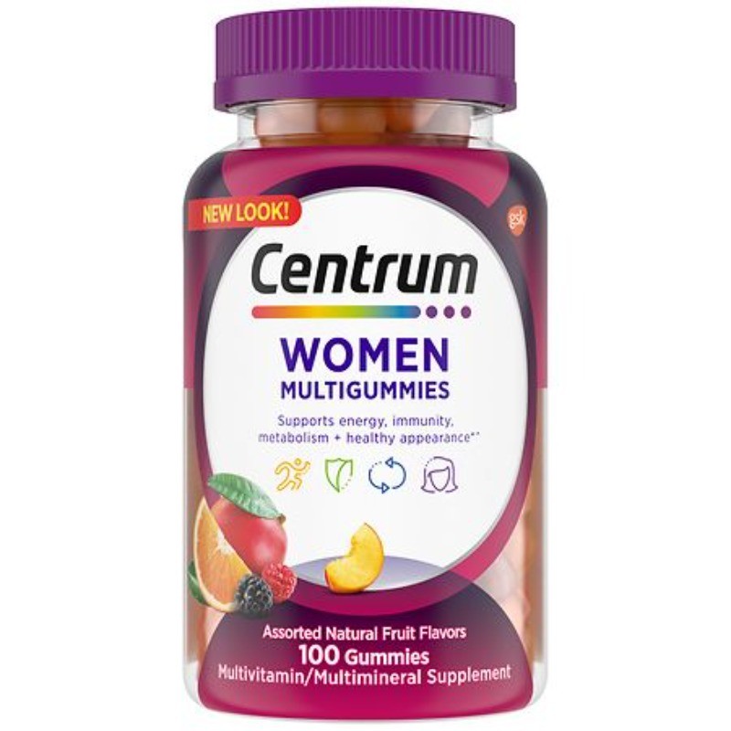 Women Multivitamin & Multimineral Gummies Assorted Fruit 100.0 ea