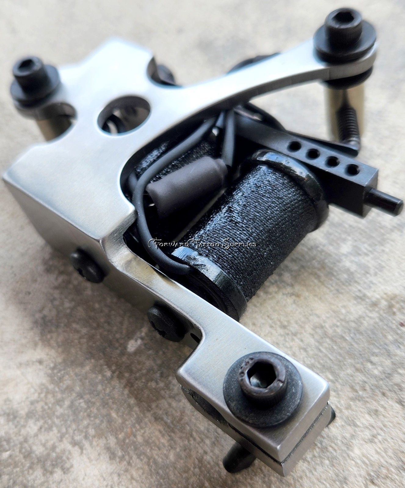 Steel Lightweight Liner Tattoo Machine All Black Handmade Workhorse 144 cps USA