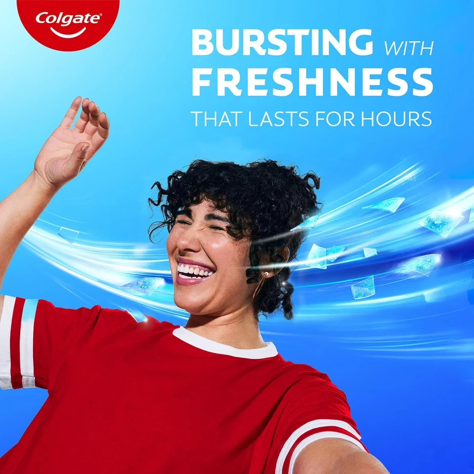 Colgate MaxFresh Toothpaste Cool Mint Mini Breath Strips 7.3oz 5 Pack