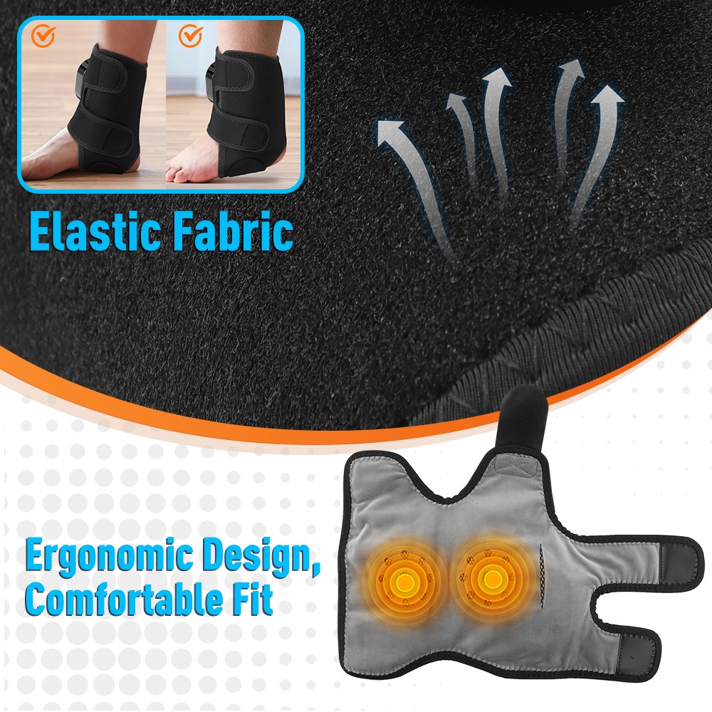 1/2PCS 3000mAh Wireless Foot Massager Portable Heating Vibration Muscle Soothing