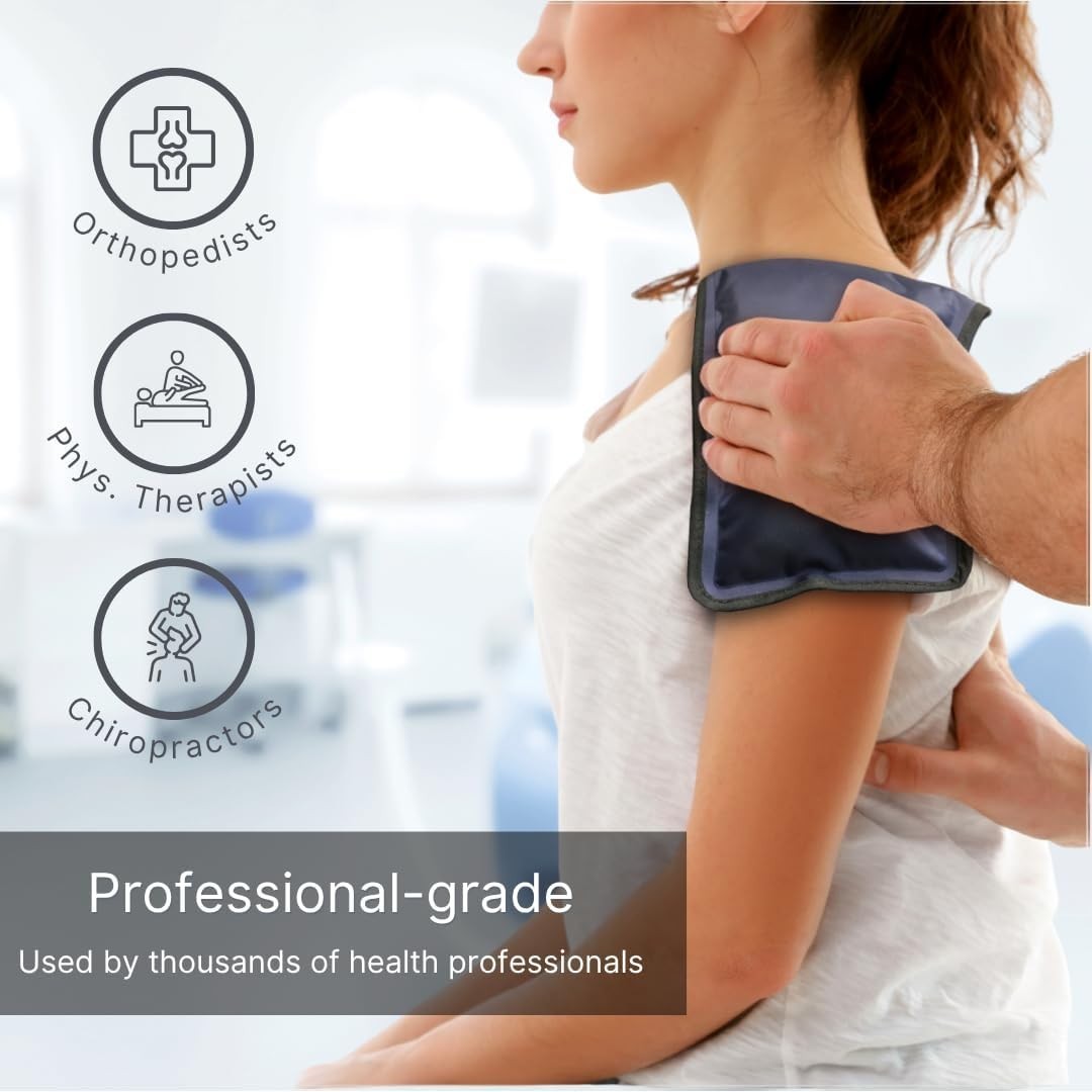 Colder for Longer: FlexiKold Reusable Gel Ice Pack for Feet & Body Injuries