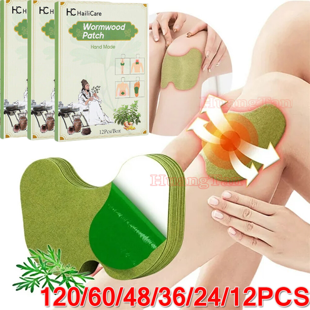 120PCS Knee Relief Patches Sticker Joint Pain Wormwood Ache Plaster Pad Health